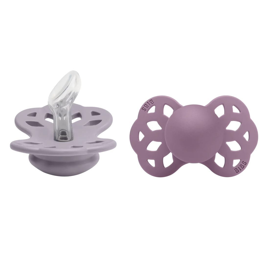 BIBS Infinity Anatomical 2pk (Grey/Mauve)