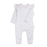 Frill Zipsuit LS - Lavender Fields