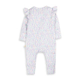 Frill Zipsuit LS - Lavender Fields