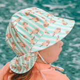 Swim Legionnaire Flap Beach Hat - Shrimp
