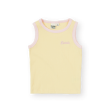Embroidered Colour Pop Rib Singlet