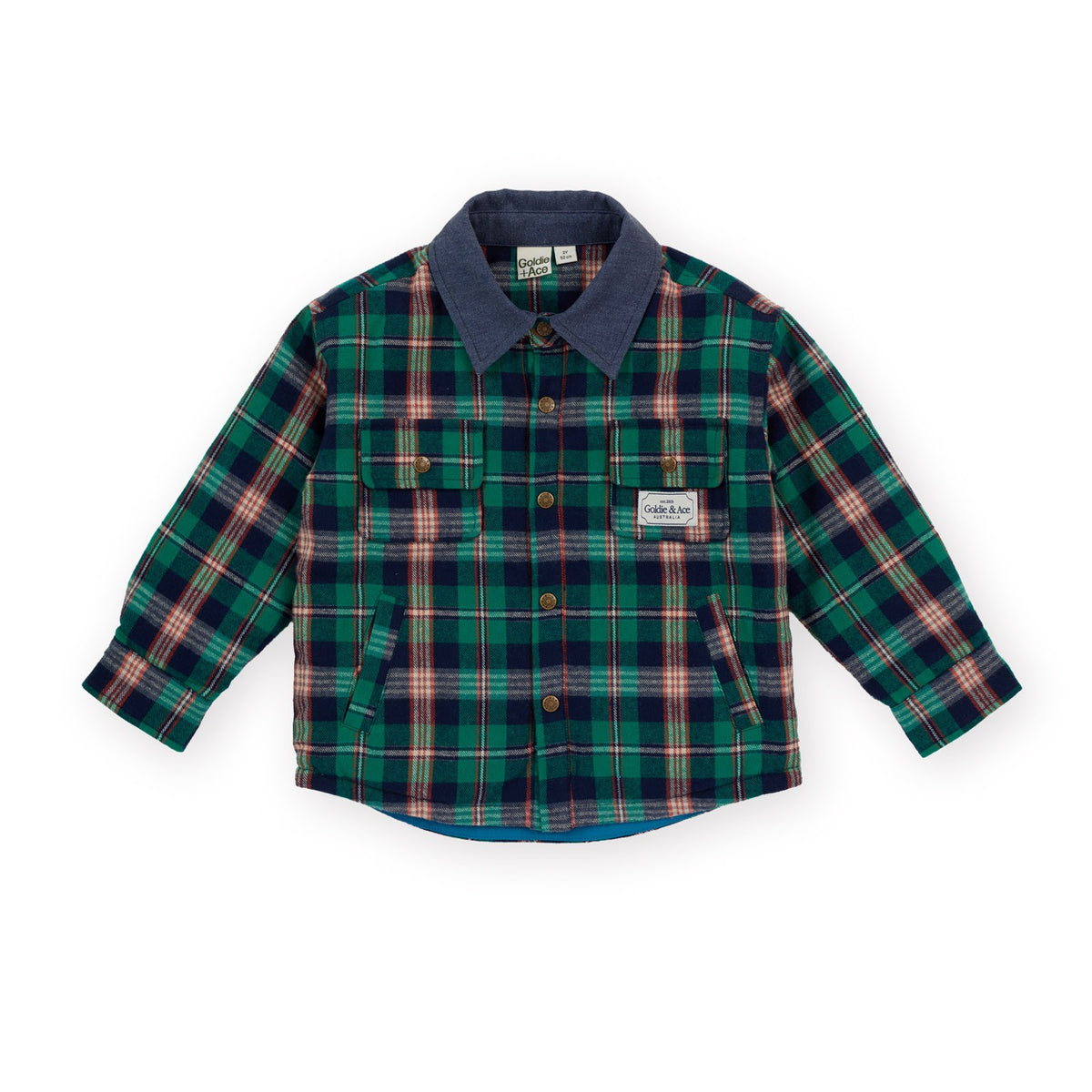 Check Padded Shacket