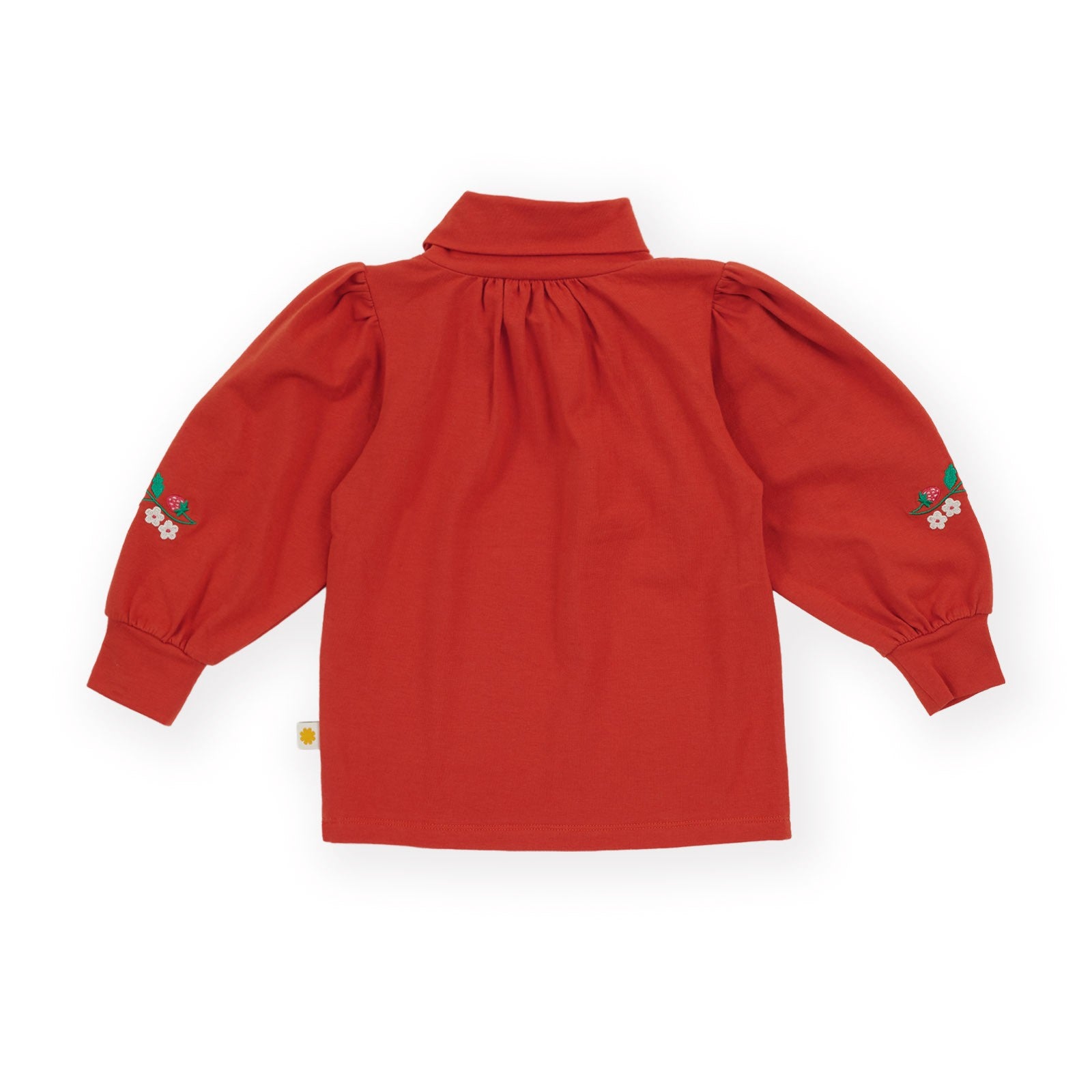 Sofia Strawberry Puff Sleeve Skivvy
