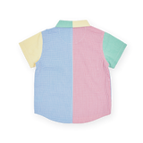 Gingham Colour Block Holiday Shirt