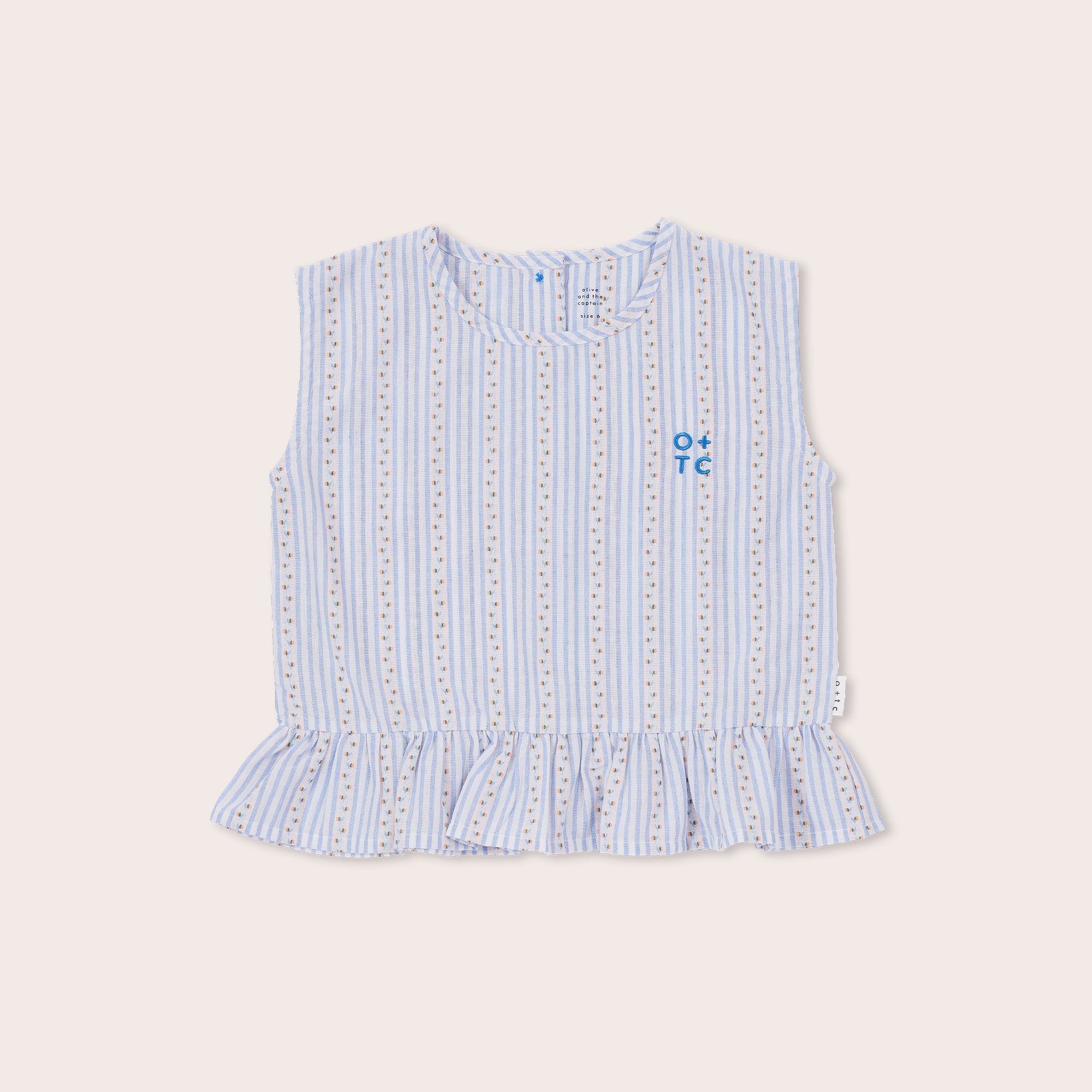 Peaches Boxy Frill Singlet