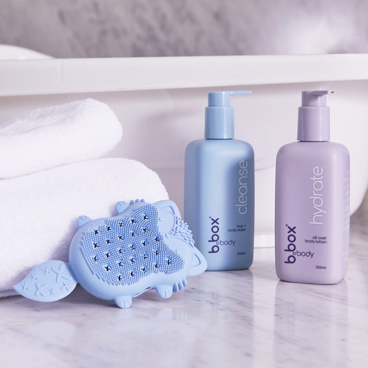 Baby Bath Brush Sponge (Blue)