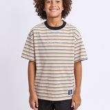 Stripe Ringer Tee (Tan)