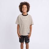 Stripe Ringer Tee (Tan)