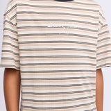Stripe Ringer Tee (Tan)
