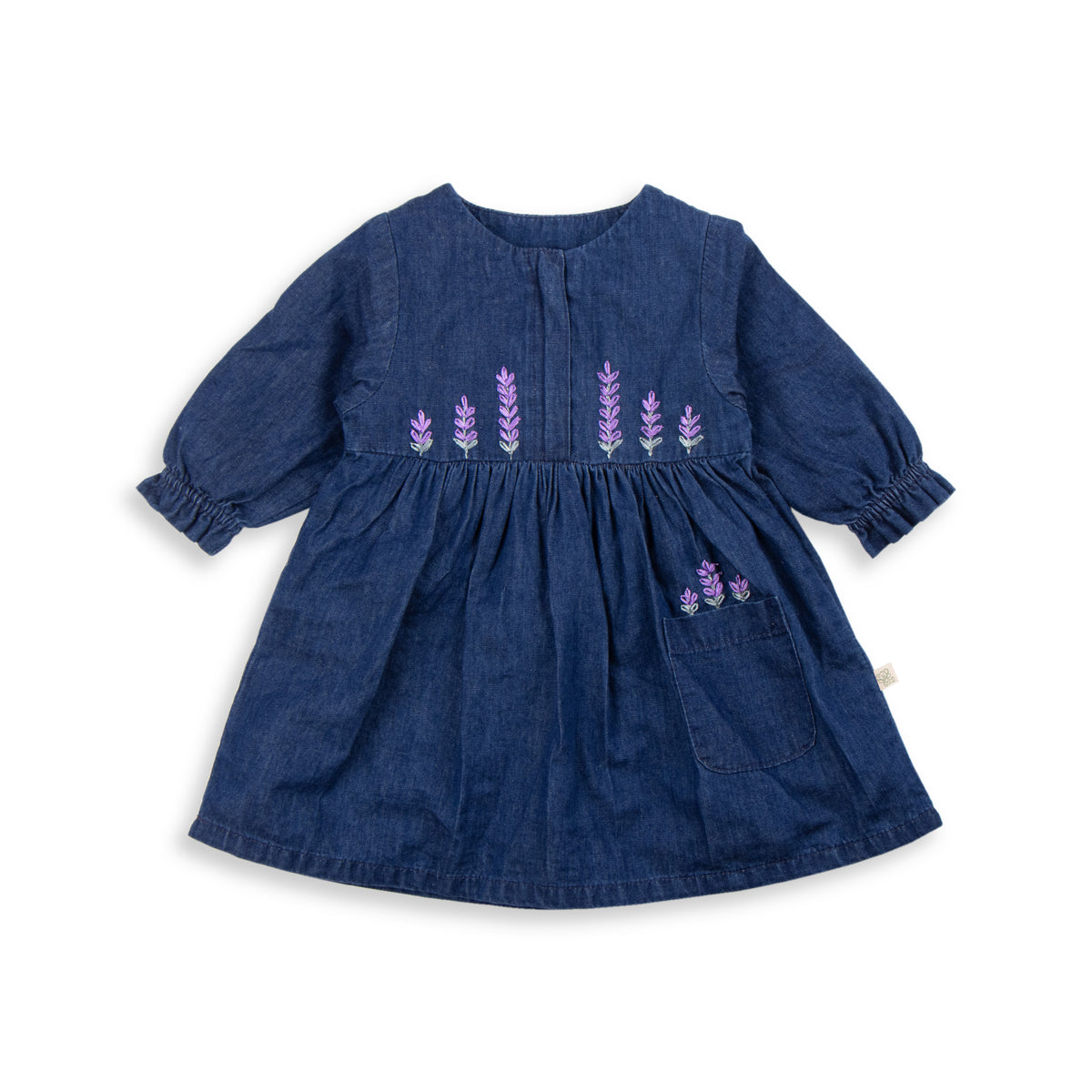 Denim Embroidery Dress