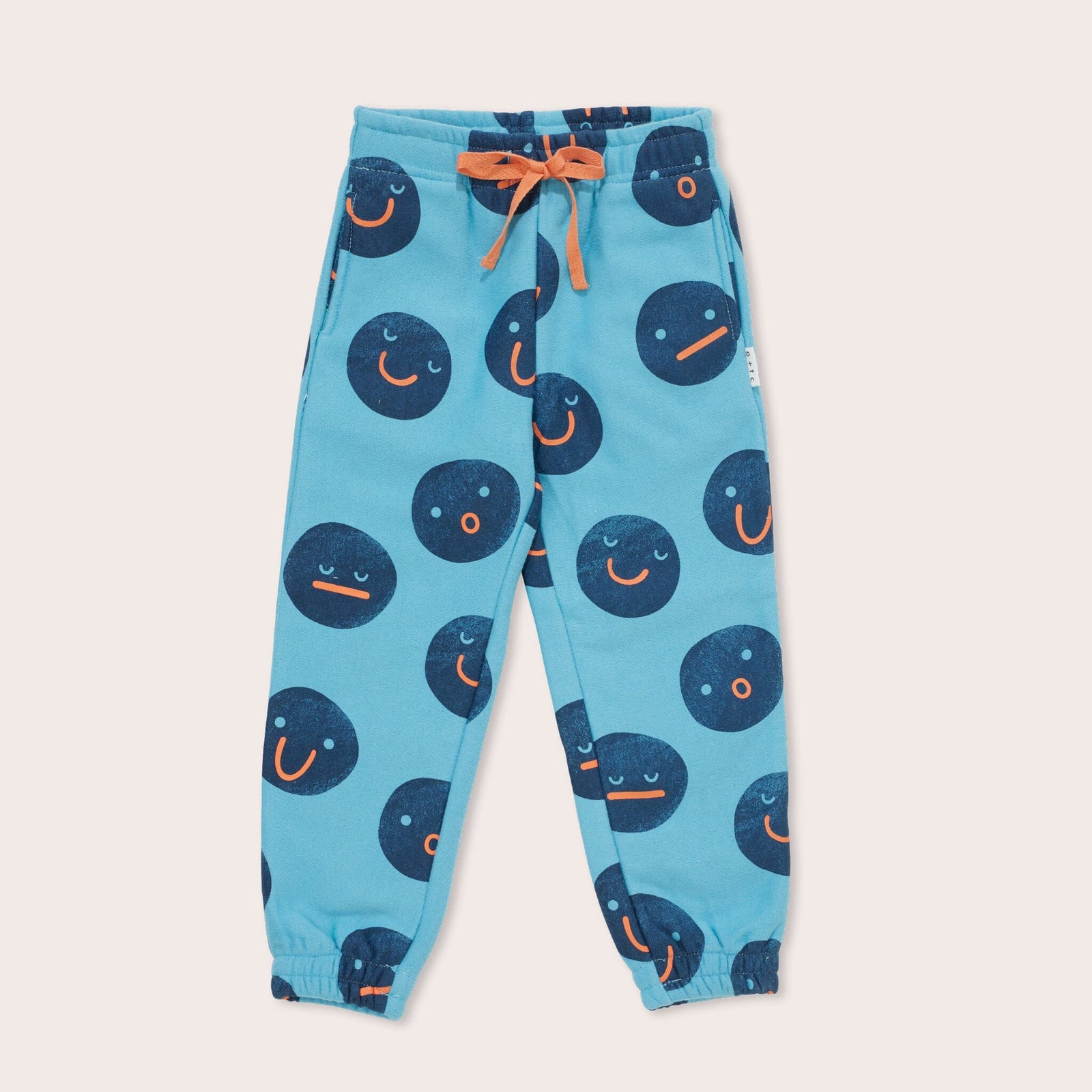 Teal Faces Track Pants