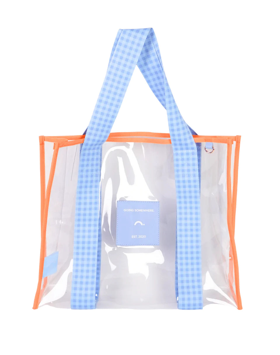 Blue & Orange Cheeky Tote Bag