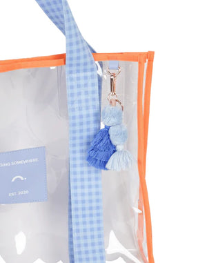 Blue & Orange Cheeky Tote Bag
