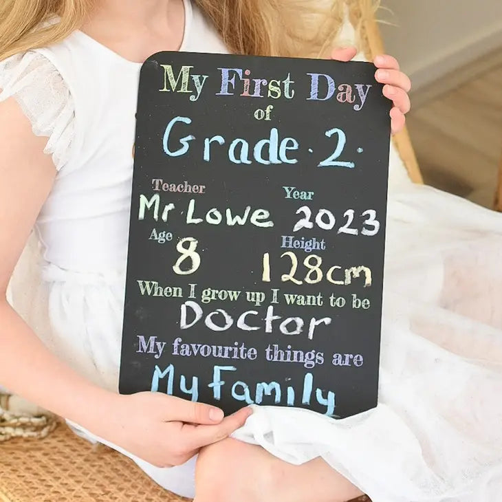 First Day Of School Blackboard - Simple