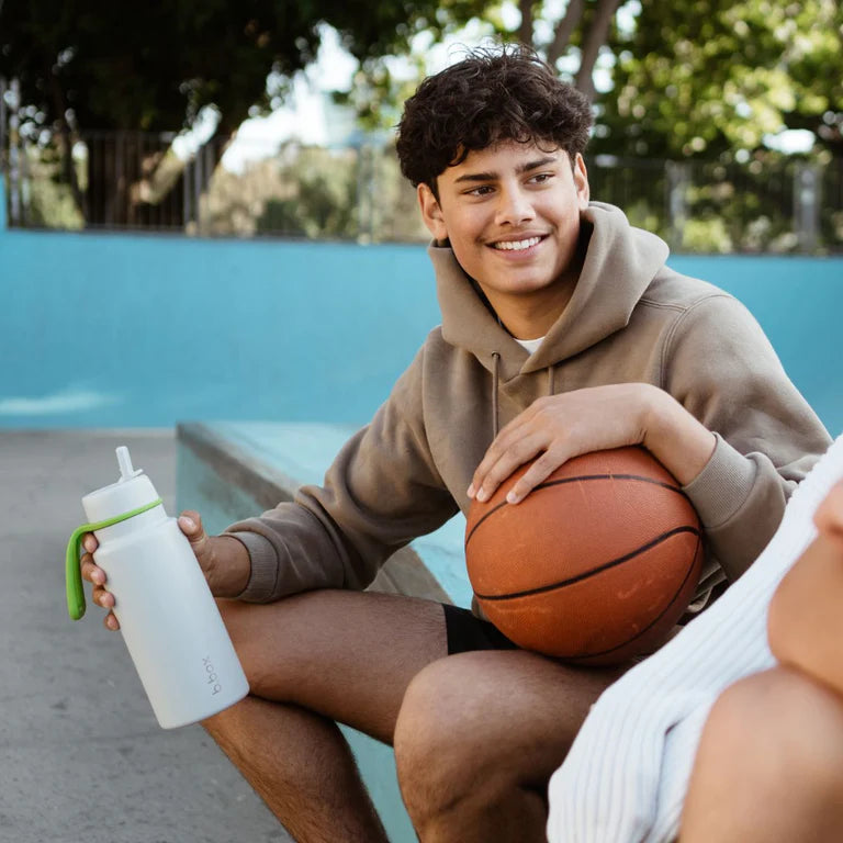 Insulated Flip Top Drink Bottle 1L (Lime Time)