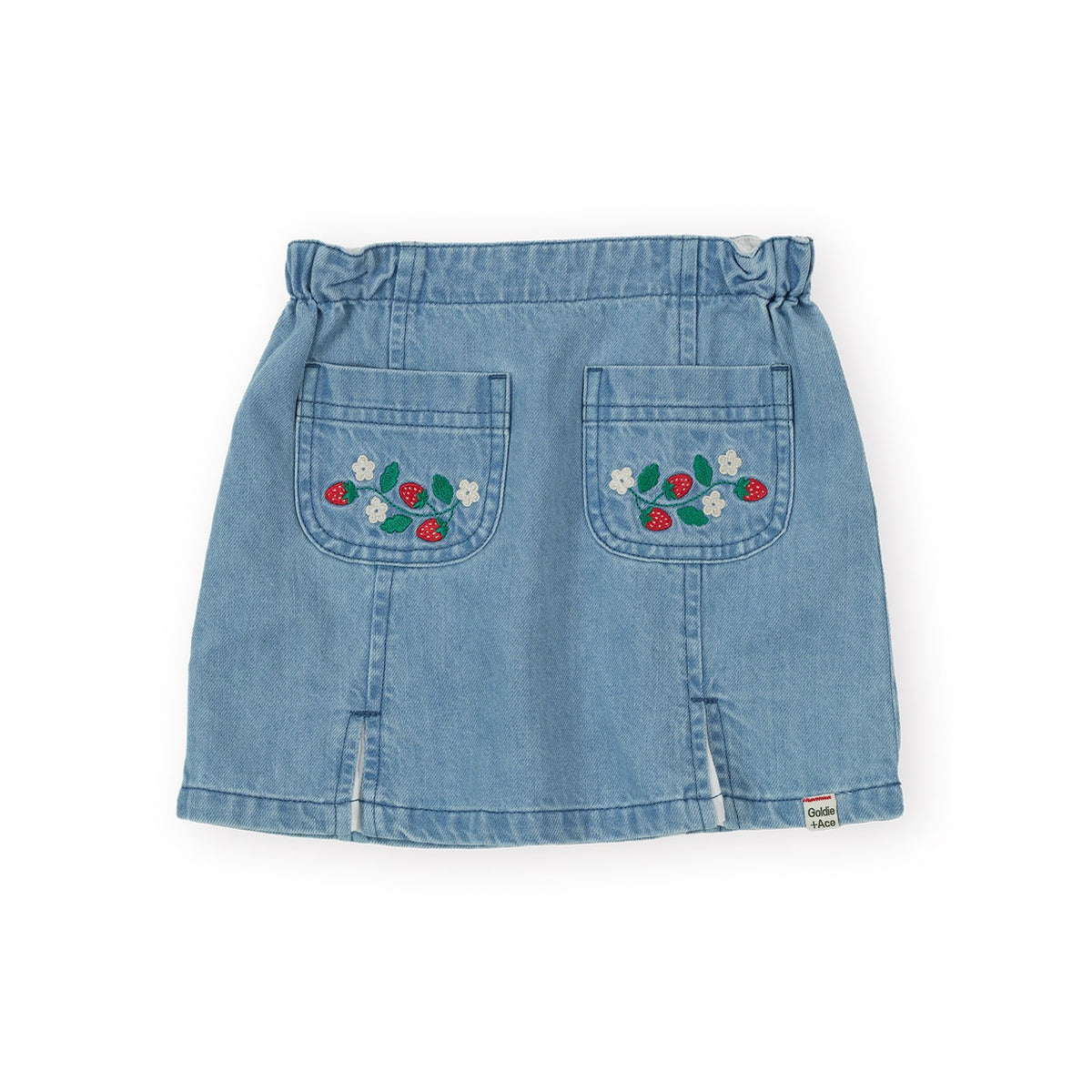 Wild Strawberry Chambray Skirt