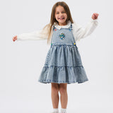 The Smurfs Pinafore Denim Dress