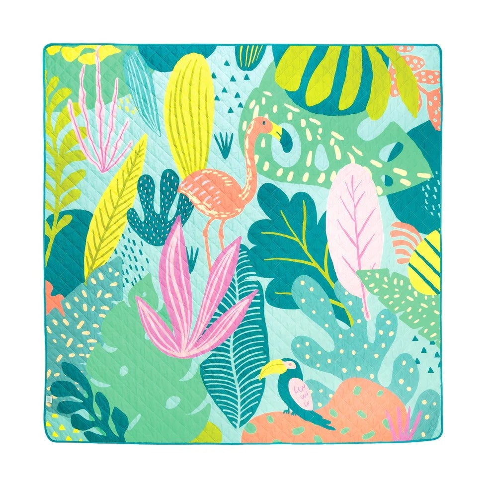 Flamingo-A-Go-Go Waterproof Playmat