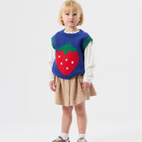 Jumbo Strawberry Knit Vest