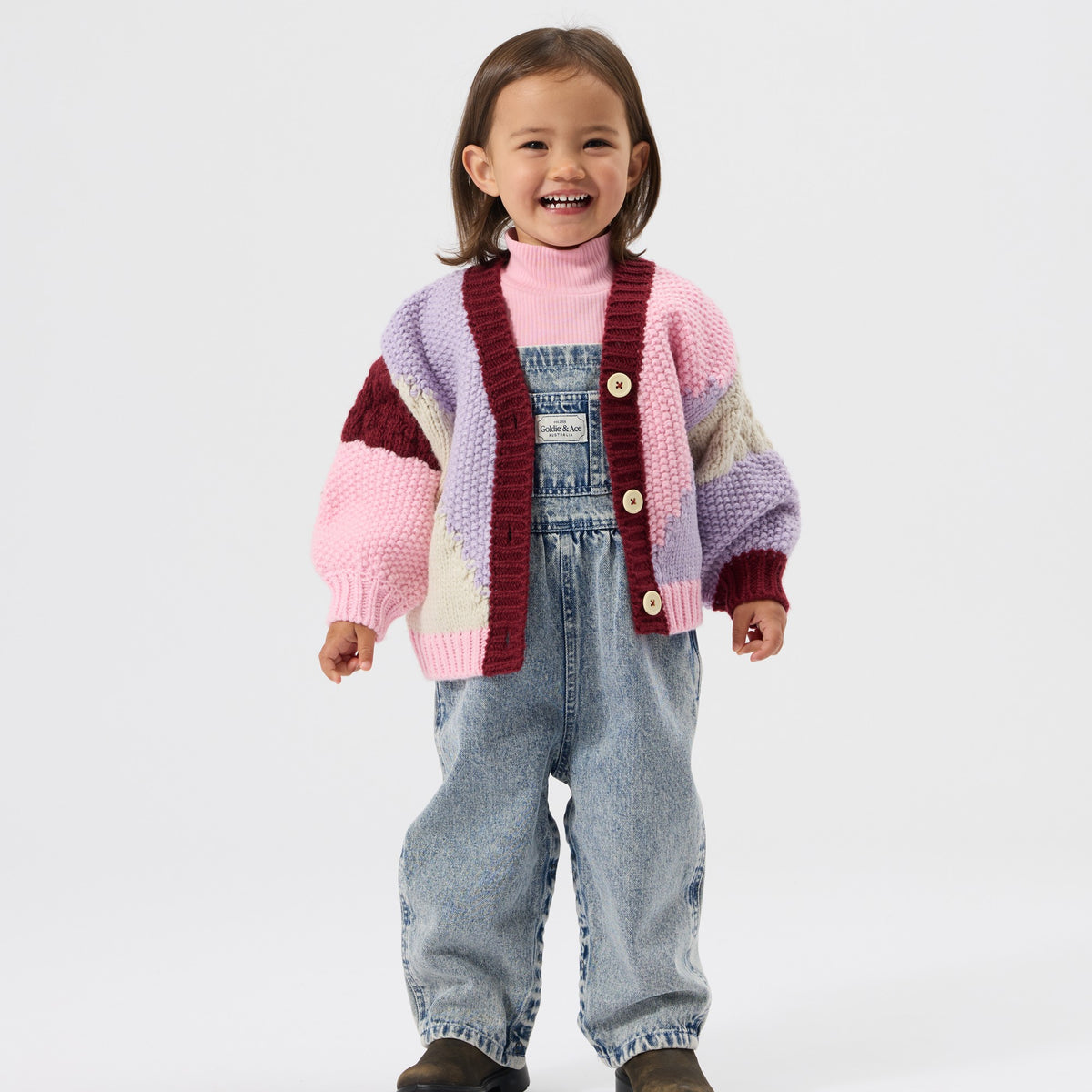 Colour Block Knit Cardigan