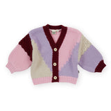 Colour Block Knit Cardigan