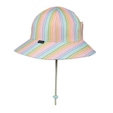 Ponytail Swim Bucket Hat - Rainbow