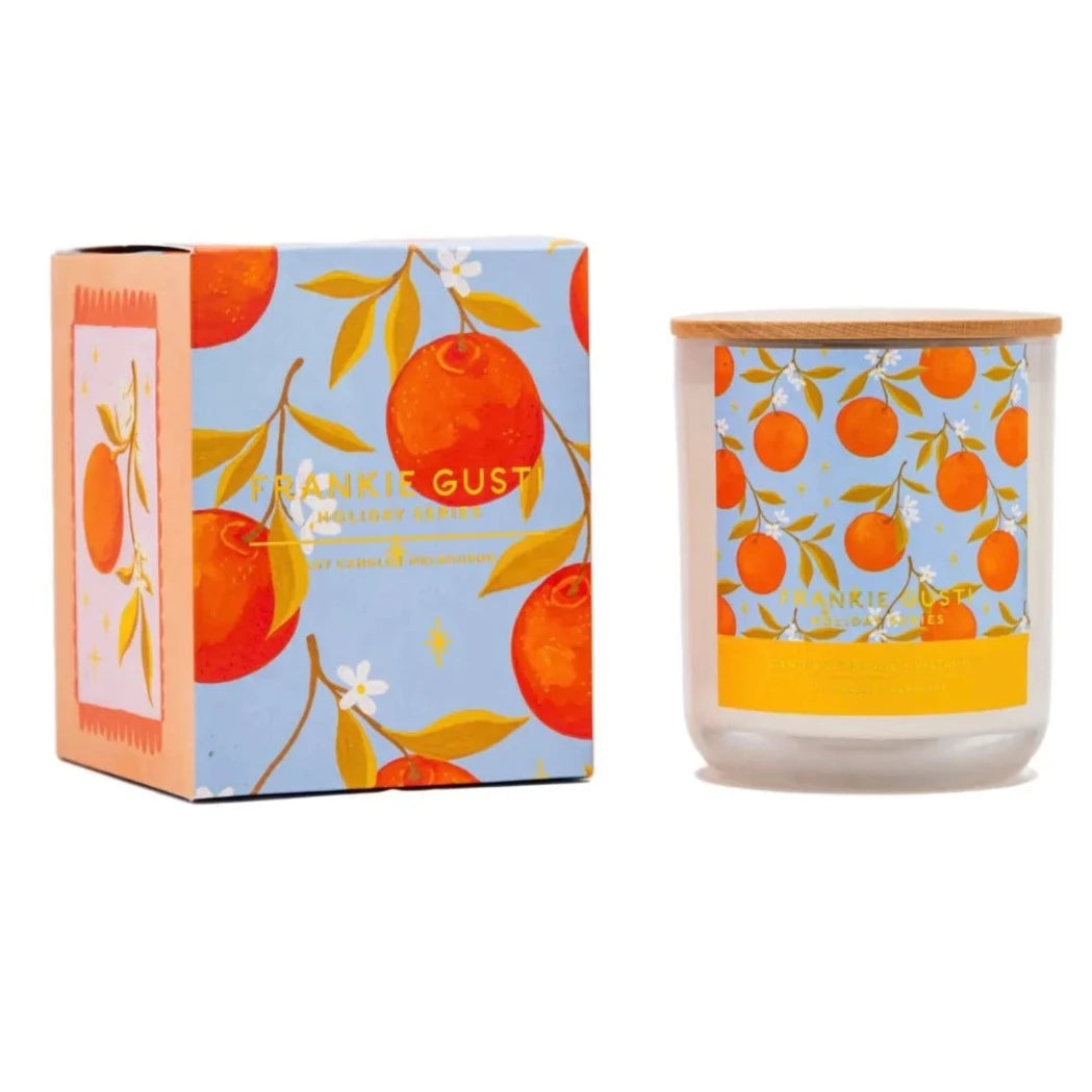 HOLIDAY SERIES CANDLE (CANDIED ORANGE & PISTACHIO)