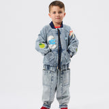 The Smurfs Badge Bomber Jacket
