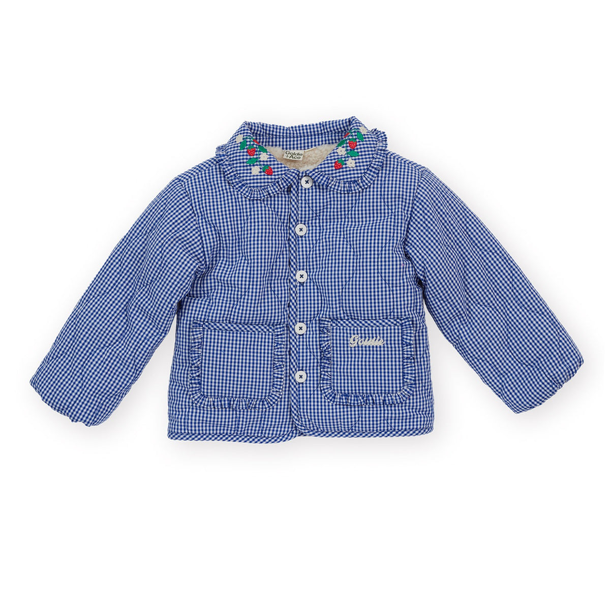 Wild Strawberry Gingham Padded Jacket