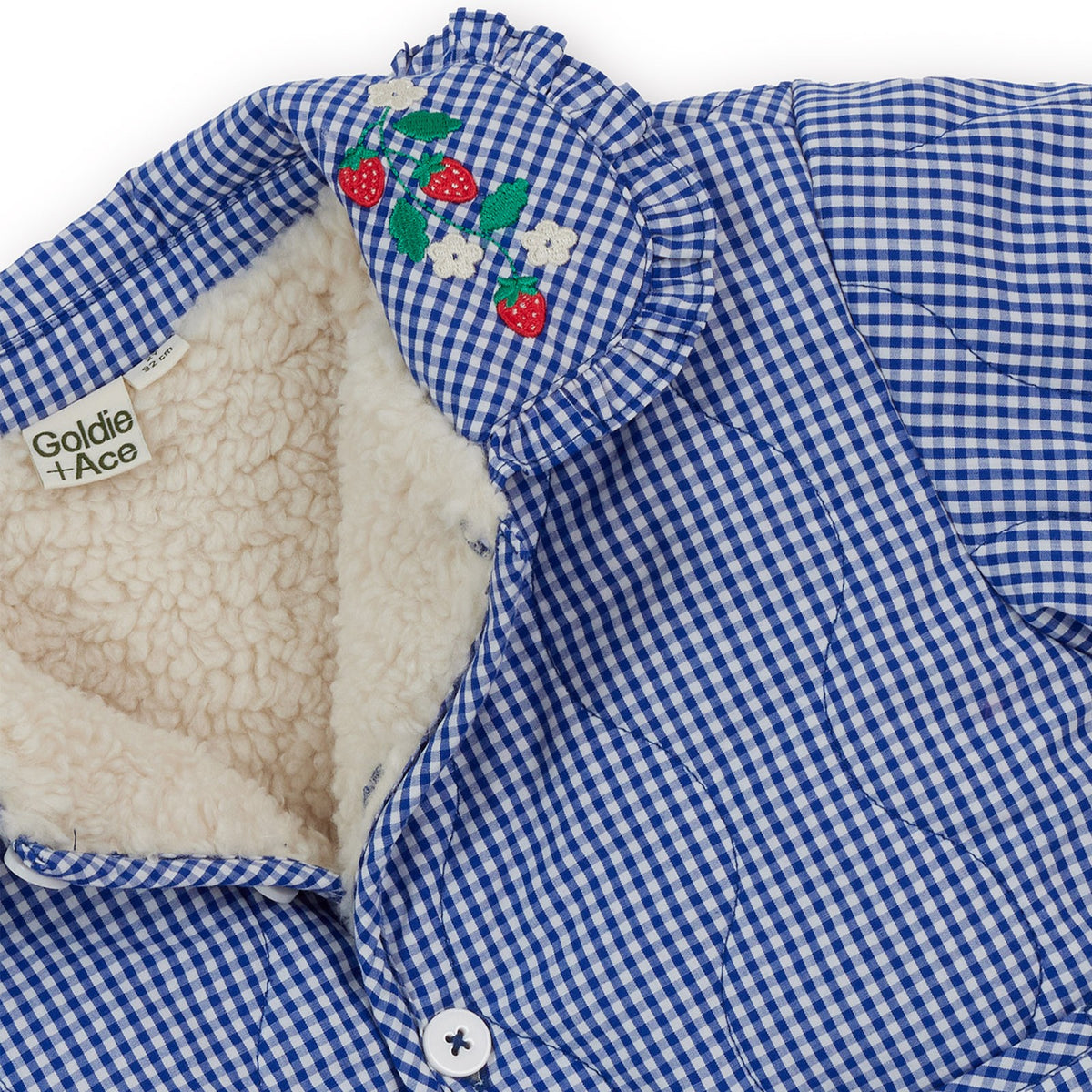 Wild Strawberry Gingham Padded Jacket