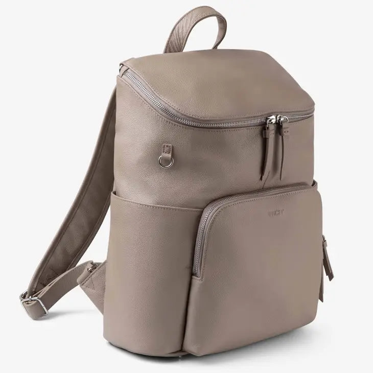 The Frankie Everyday Backpack - Leather (Taupe)