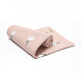 Tulips Knit Blanket (Pink)