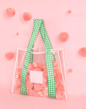 Pink & Green Cheeky Tote Bag