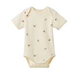 Short Sleeve Bodysuit (Mini Music Print)