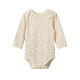 Long Sleeve Pointelle Bodysuit (Dandelion)