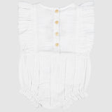 Mia Playsuit (White Flower)
