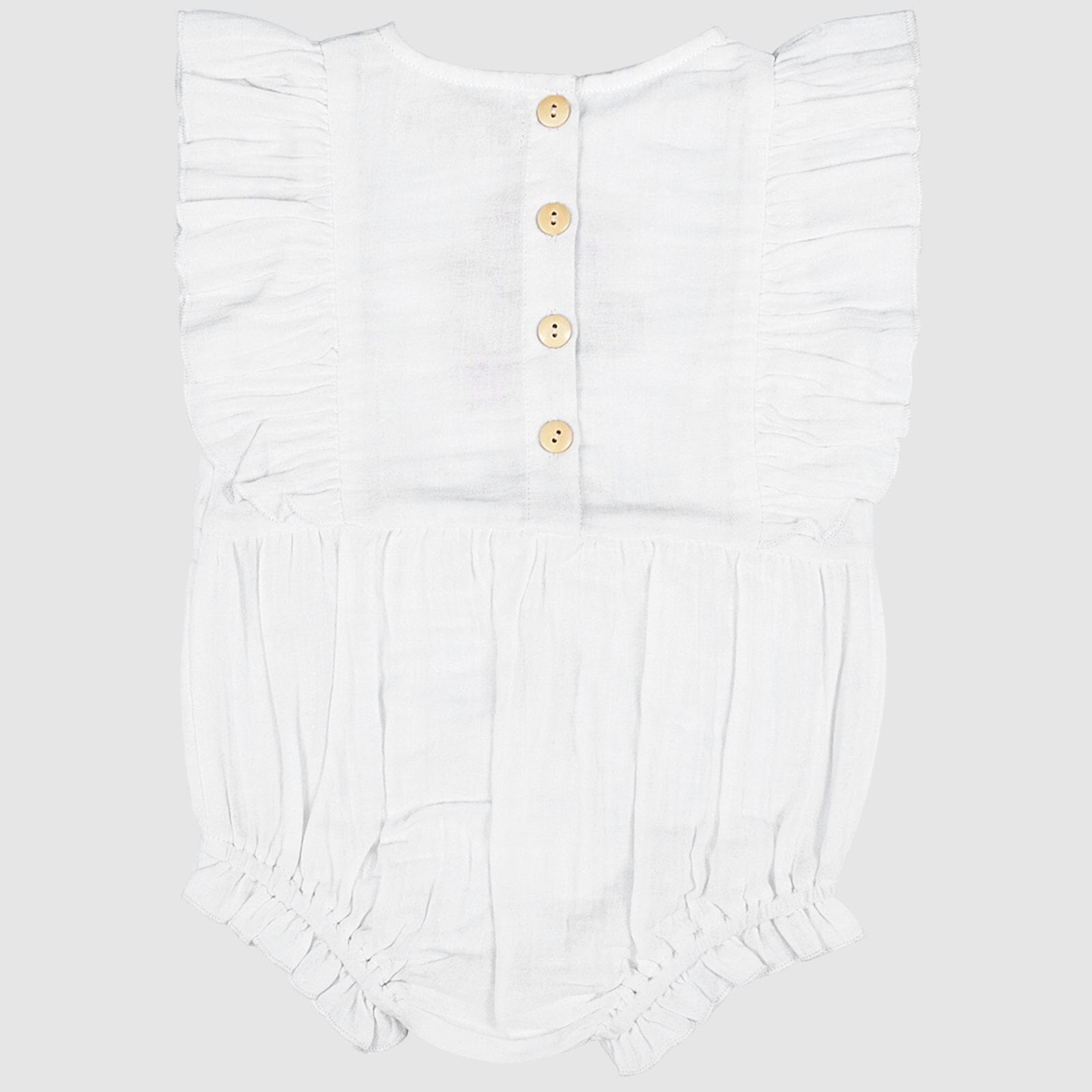 Mia Playsuit (White Flower)