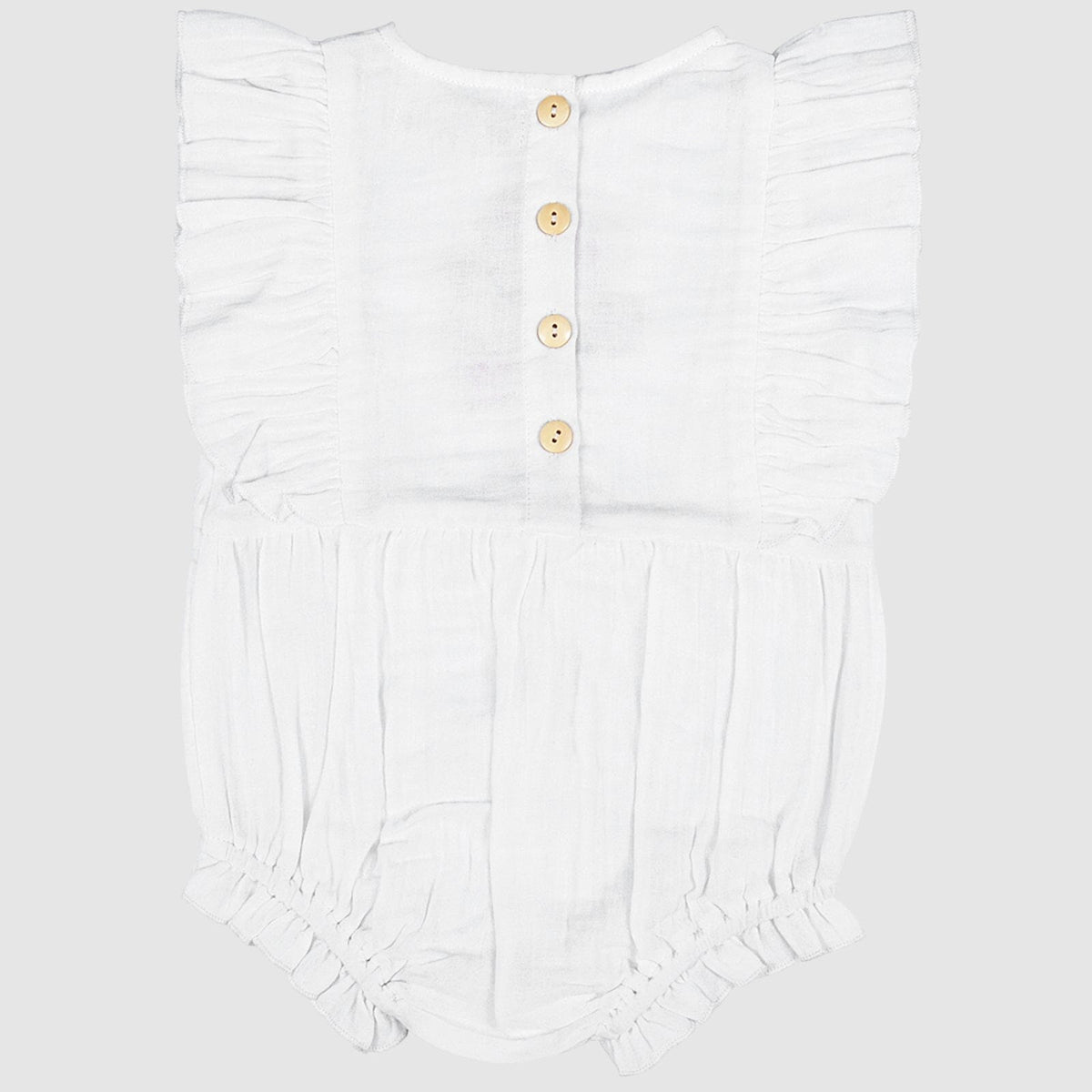 Mia Playsuit (White Flower)
