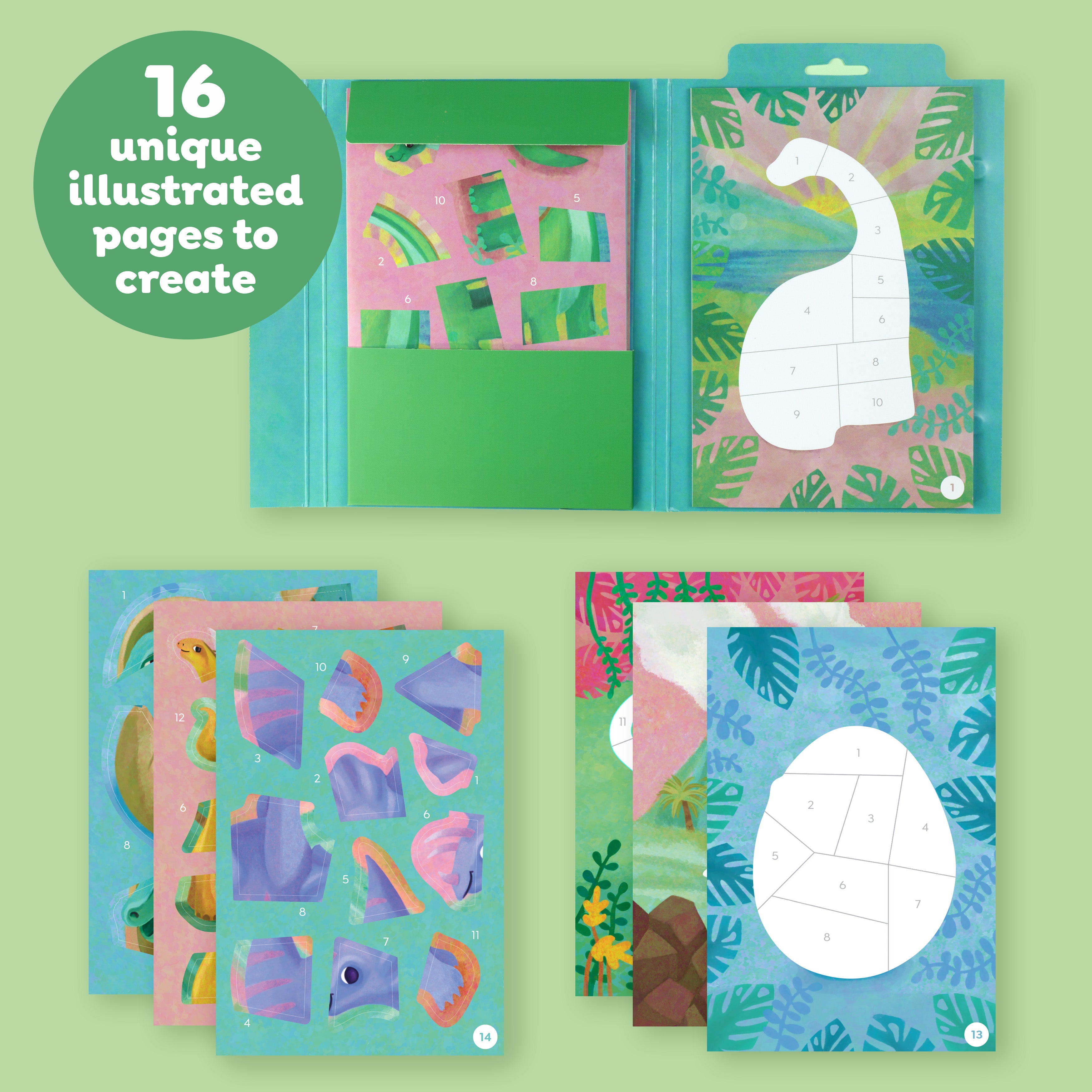 Sticker By Numbers - Dinosaurs