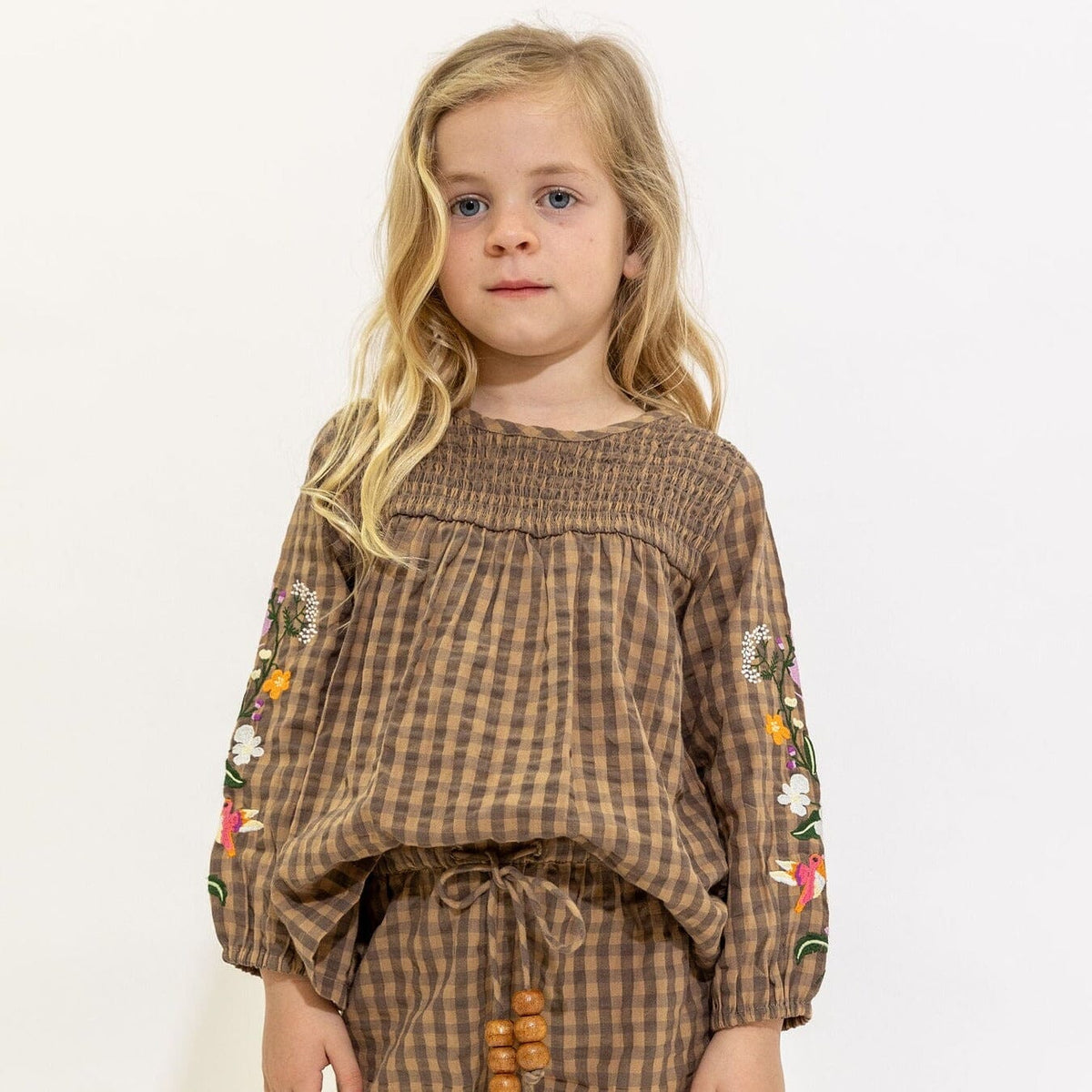 AMELIA TOP - COFFEE/BLACK