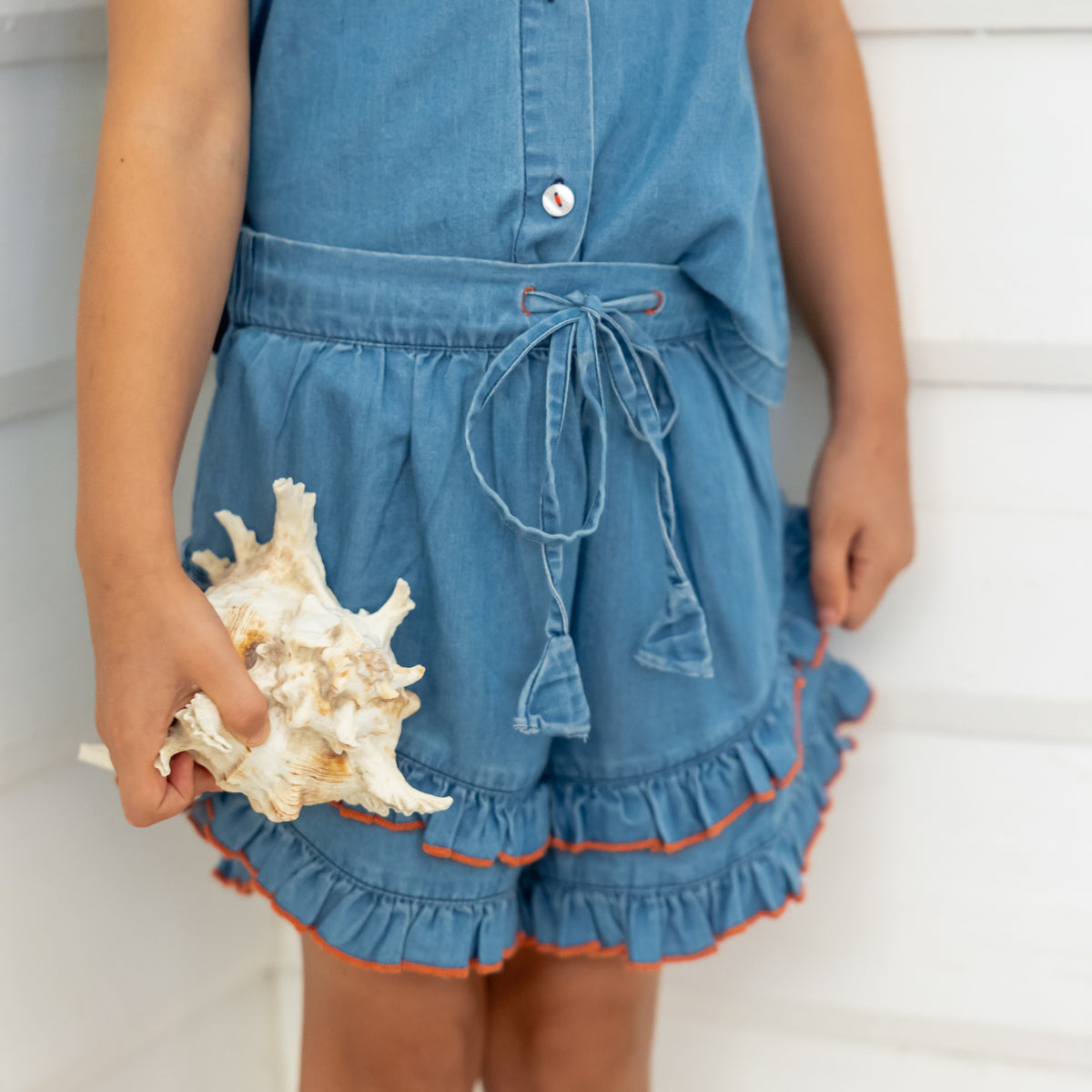 Tessa Shorts - Chambray