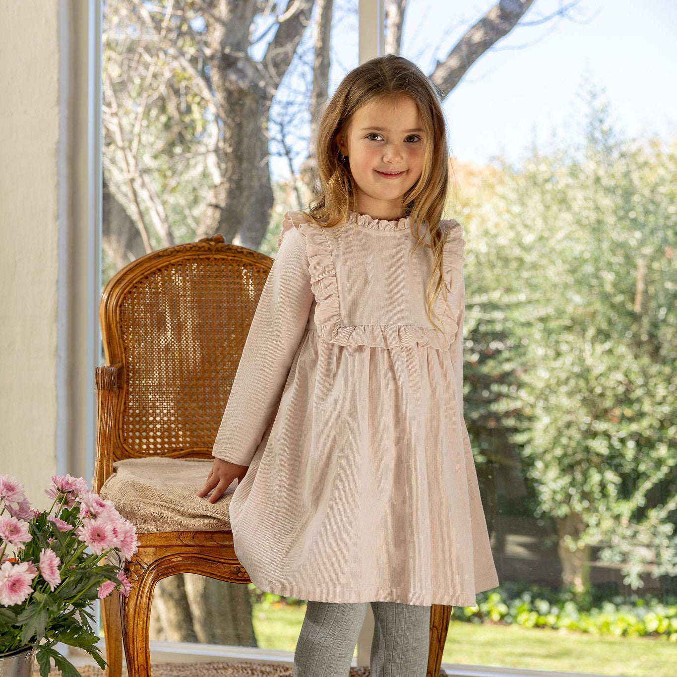 Lucie Dress (Blush Corduroy)