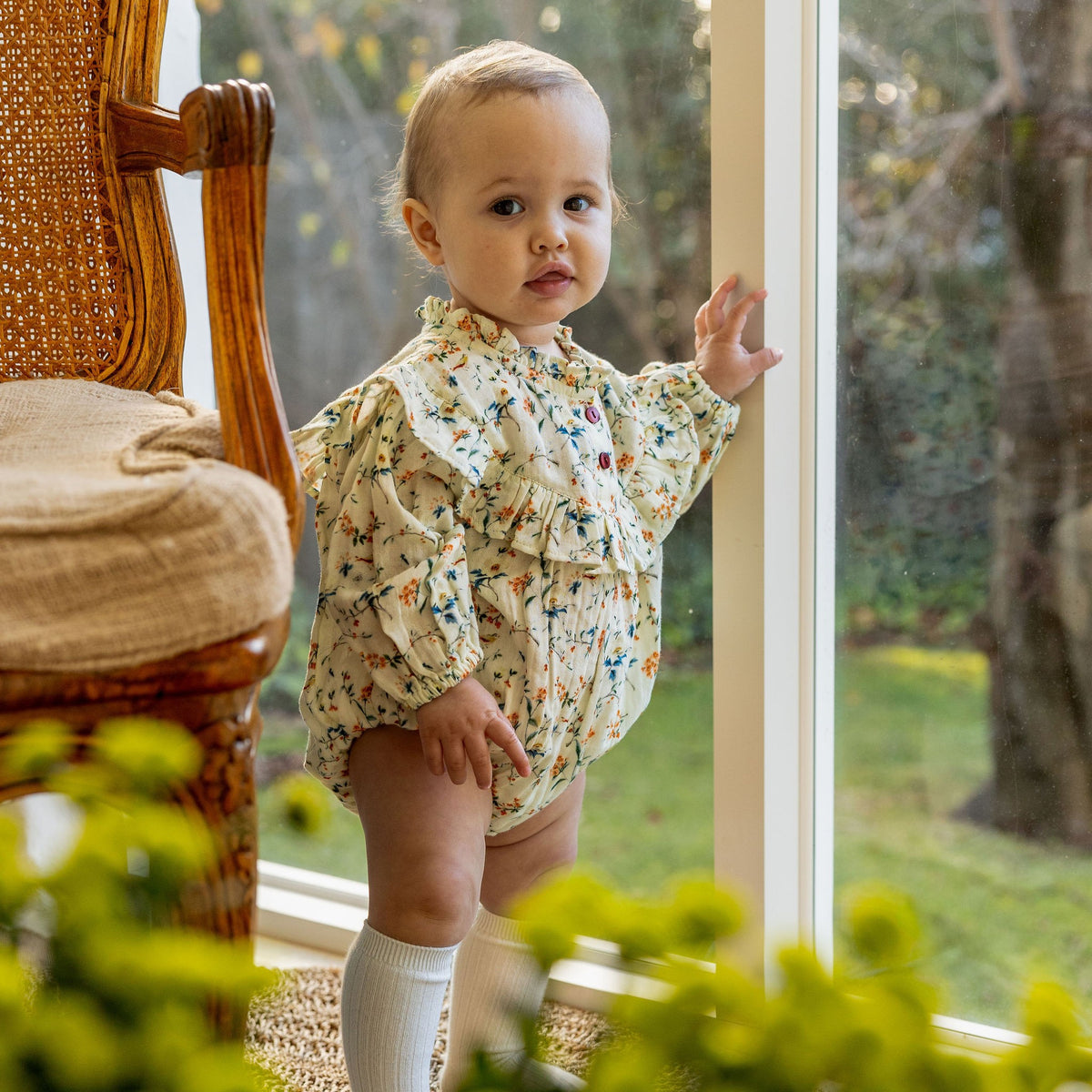 Valerie Playsuit (Natural Bird)