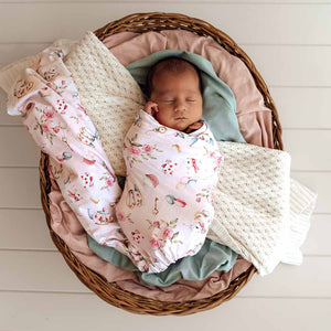 Alice`s Tea Party Jersey Wrap & Topknot