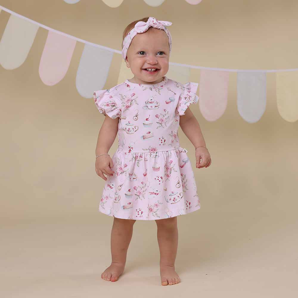 Alice`s Tea Party Short Sleeve Dress