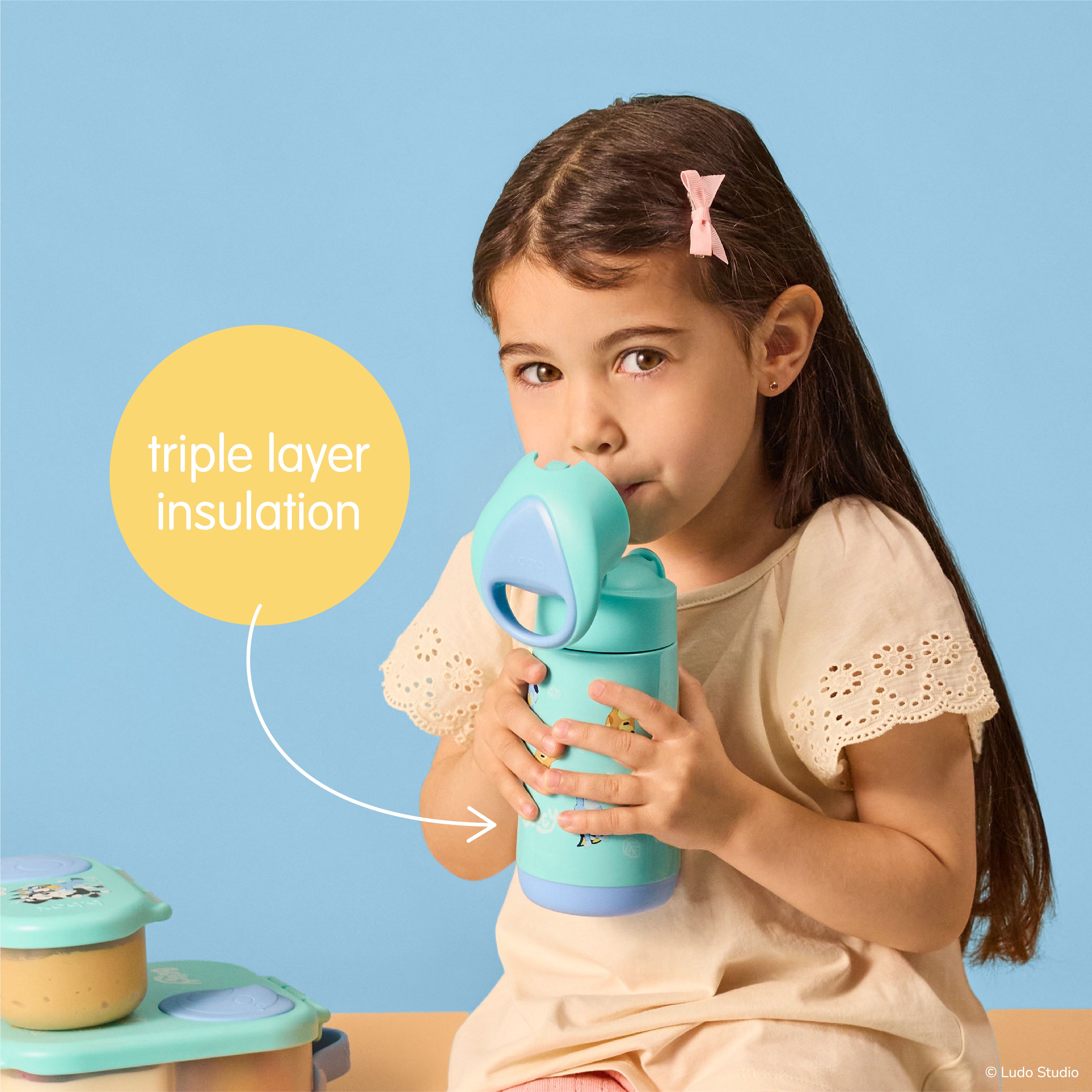 Insulated Drink Bottle 350ml (Bluey S2)