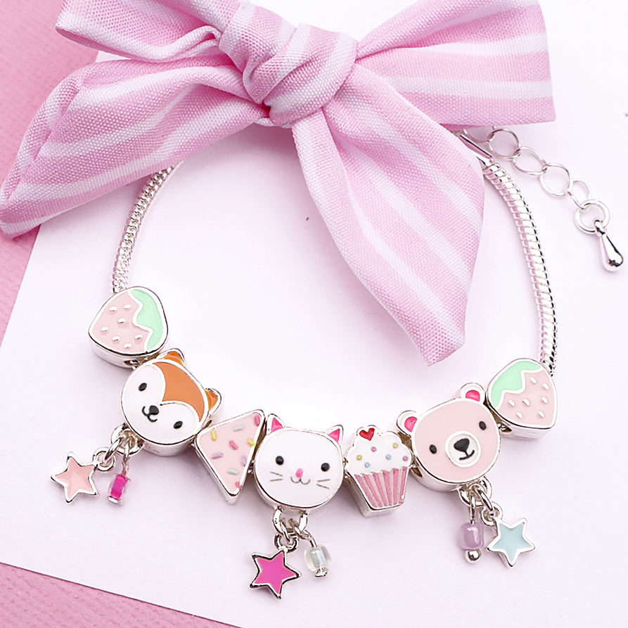 Forest Friends Tea Party Charm Bracelet