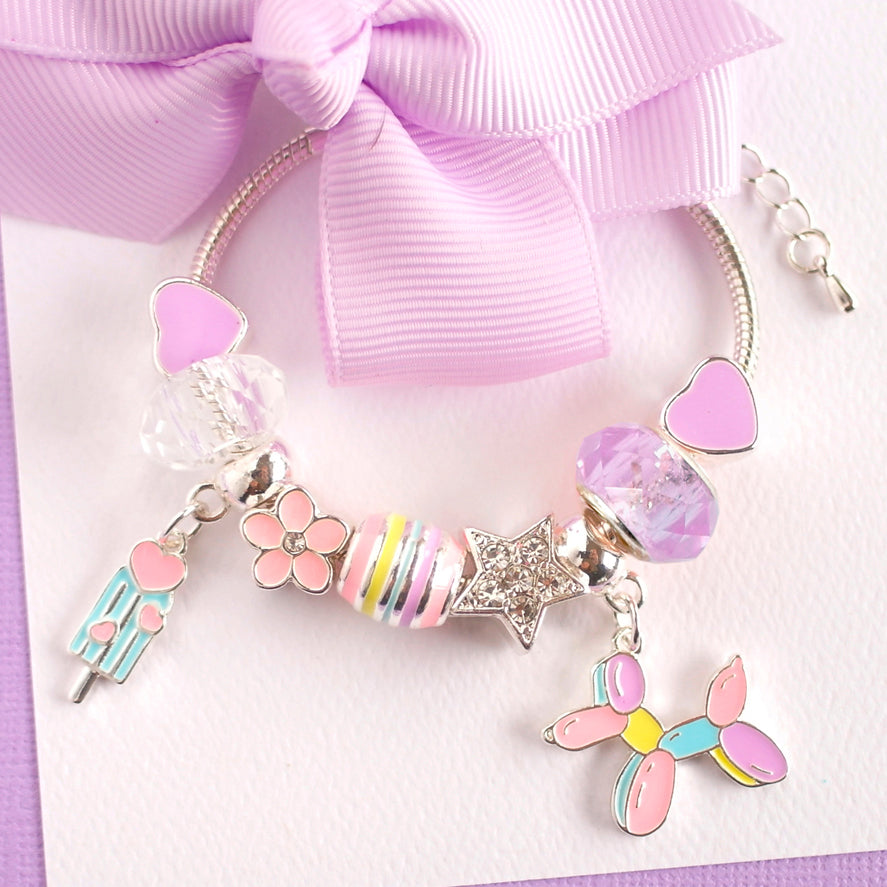 Balloon Dog Charm Bracelet