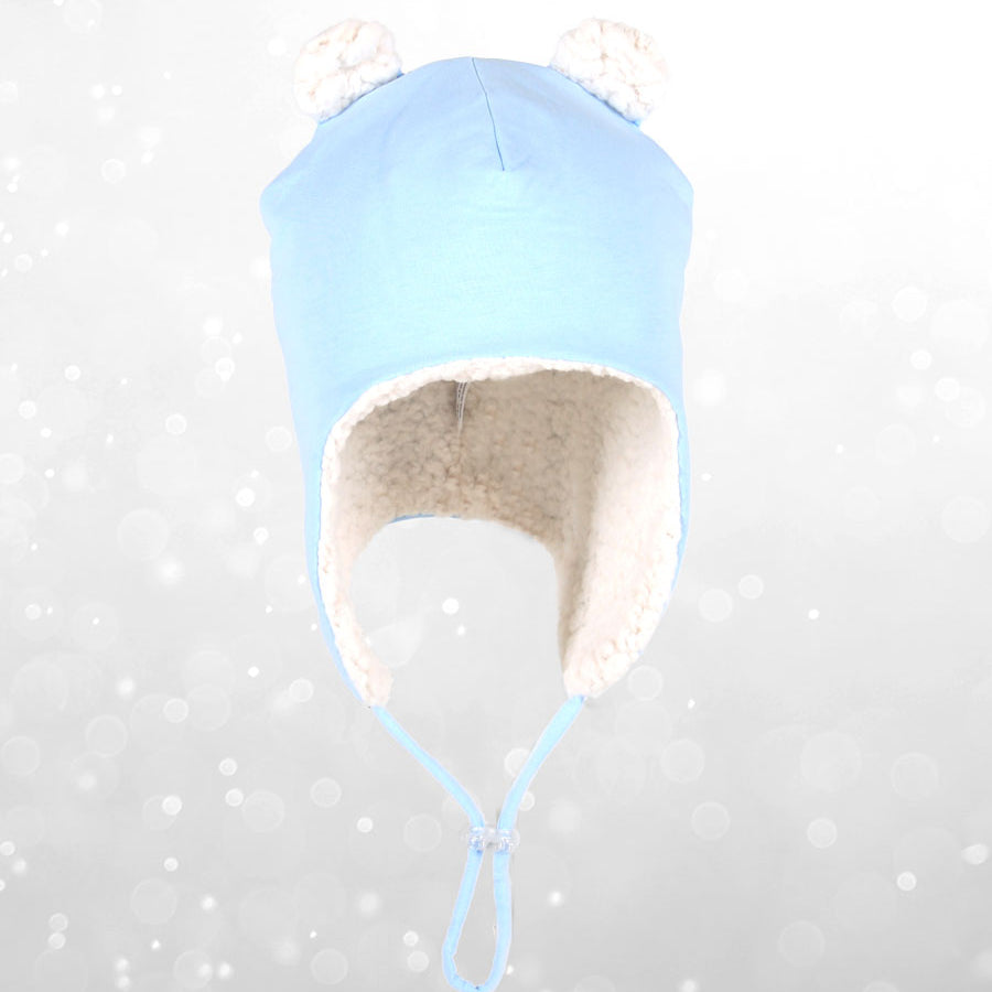 Teddy Fleecy Beanie (Baby Blue Marle)