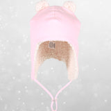 Teddy Fleecy Beanie (Baby Pink Marle)